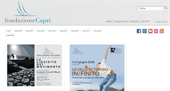 Desktop Screenshot of fondazionecapri.org
